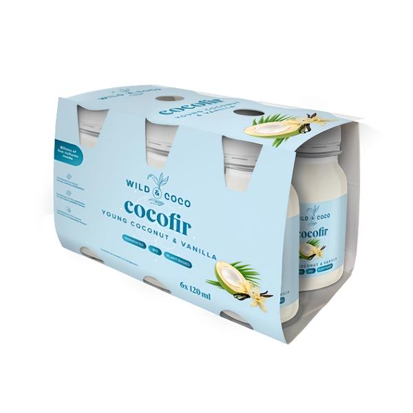 Wild & Coco Cocofir Young Coconut & Vanilla 6x 120 ml BIO