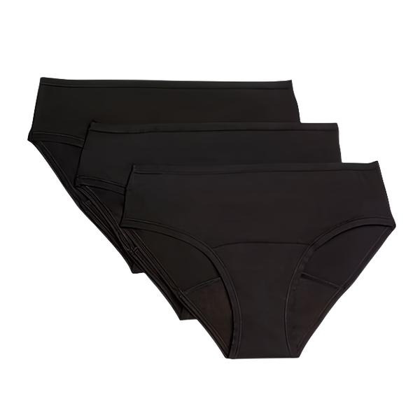 Marks & Spencer Vysoce savé menstruační kalhotky, 3 ks, barva černá, velikost 12