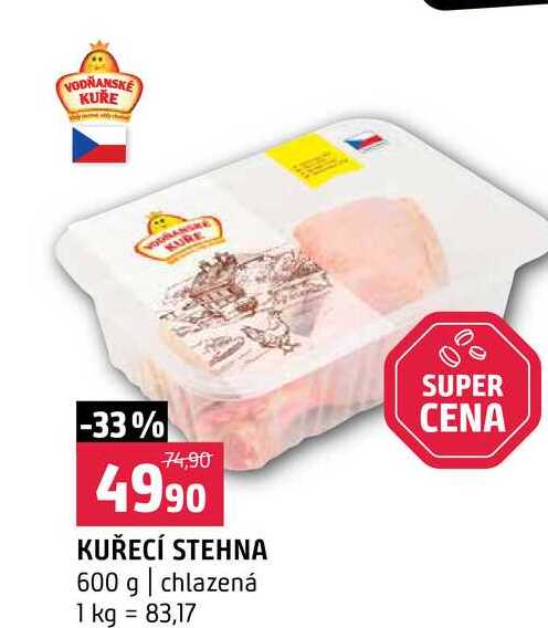 KUŘECÍ STEHNA 600 g chlazená