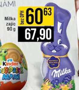 Milka zajíc 90 g
