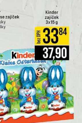 Kinder zajíček 3x15 g