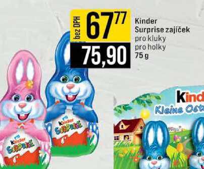 Kinder Surprise zajíček pro kluky pro holky 75g 