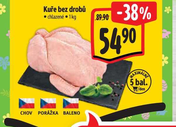 Kuře bez drobů  1 kg