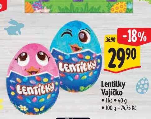   Lentilky Vajíčko 1ks 40 g 