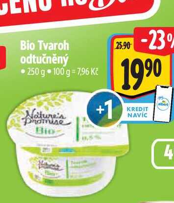 Bio Tvaroh odtučněný 250 g 