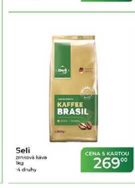 Seli zrnková káva 4 druhy
