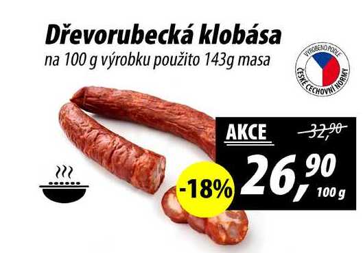 Dřevorubecká klobása, 100 g