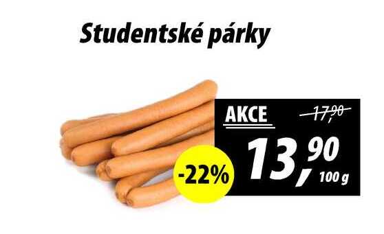 Studentské párky, 100 g