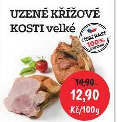 UZENÉ KŘÍŽOVÉ KOSTI velké 100g
