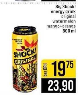 Big Shock! energy drink original watermelon mango+orange 500 ml 