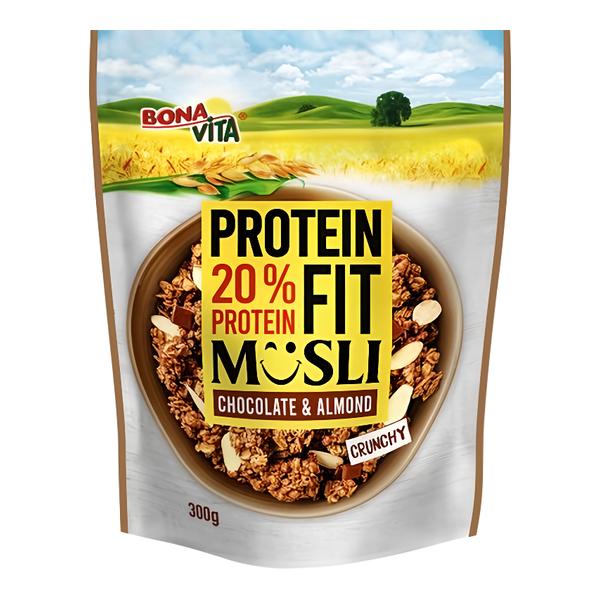 Bonavita Musli crunchy protein čoko-mandle