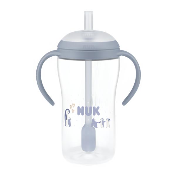 NUK Láhev na učení Perfect Match brčko Pengu (260 ml)