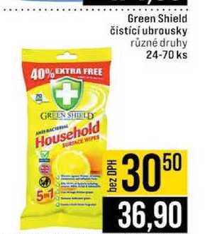 Green Shield čistící ubrousky různé druhy 24-70 ks 
