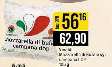 Vivaldi Mozzarella di Bufala sýr campana DOP 125 g