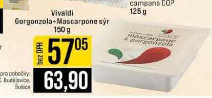 Vivaldi Gorgonzola+Mascarpone sýr 150 g