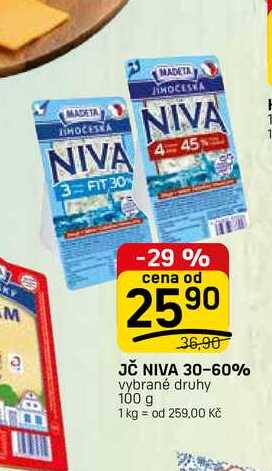 JČ NIVA 30-60% vybrané druhy 100 g