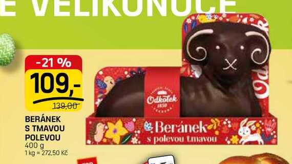 BERÁNEK S TMAVOU POLEVOU 400 g 