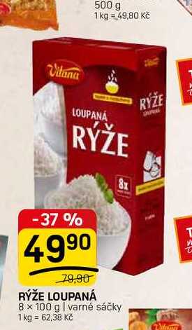 RÝŽE LOUPANÁ 8x 8 x 100 g | varné sáčky