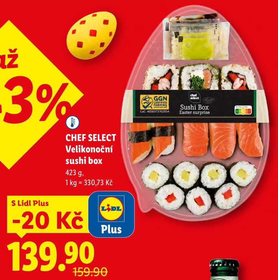 CHEF SELECT Velikonoční sushi box, 423 g