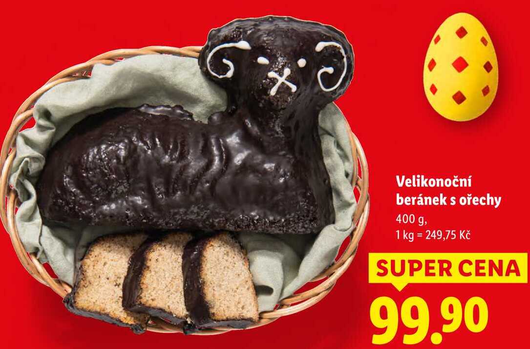 Velikonoční beránek s ořechy, 400 g