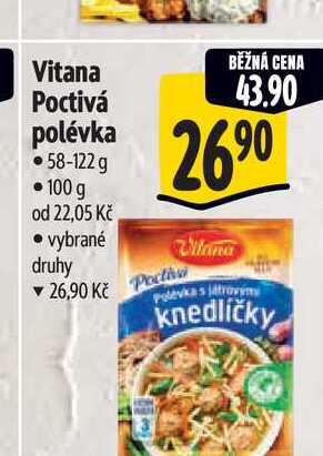 Vitana Poctivá polévka  58-122 g 