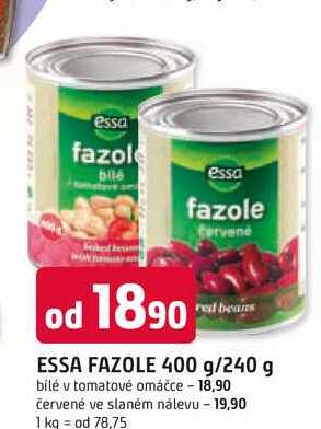 ESSA FAZOLE 400 g/240 g