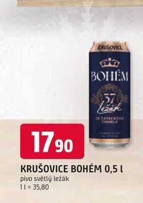 KRUŠOVICE BOHÉM 0,5 L