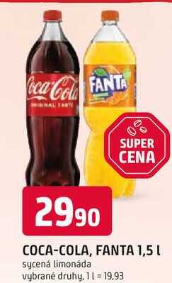 Fanta 1,5l, různé druhy 1.5l
