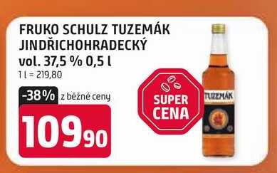 FRUKO SCHULZ TUZEMÁK JINDŘICHOHRADECKÝ vol. 37,5 % 0,5l