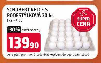 SCHUBERT VEJCE S PODESTÝLKOVÁ 30 ks