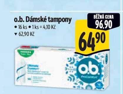 o.b. Dámské tampony 16 ks  