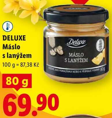 DELUXE Máslo s lanýžem, 80 g