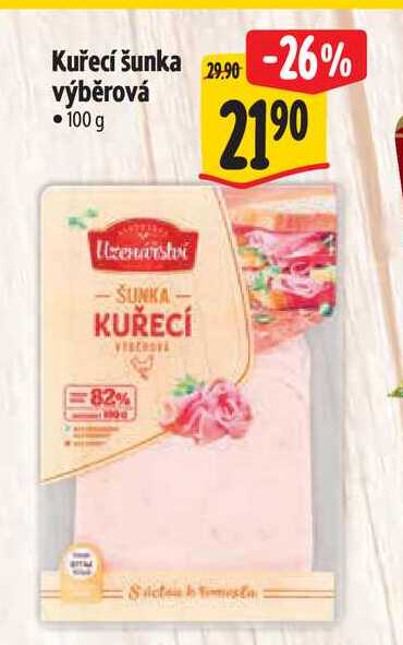 Kuřecí šunka výběrová 100 g 