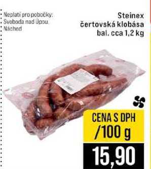 Steinex čertovská klobása bal. cca 1,2 kg 100g