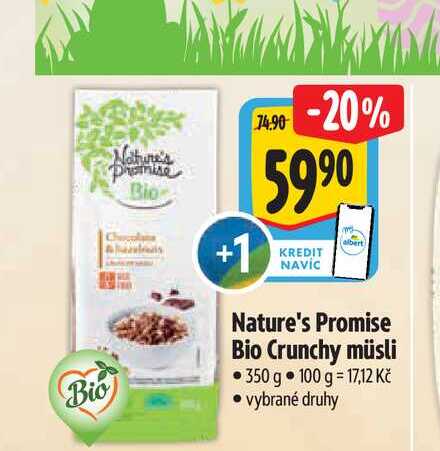  Nature's Promise Bio Crunchy müsli  350 g 