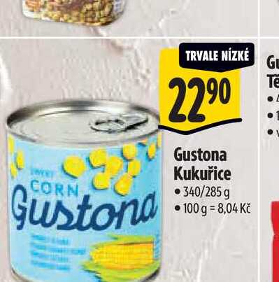   Gustona Kukuřice 340/285 g 