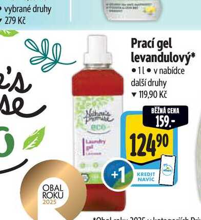  Prací gel levandulový 1 l