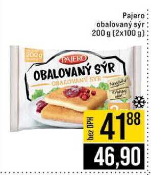 Pajero obalovaný sýr 200 g (2x100 g)