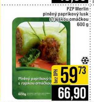 PZP Merlin piněný paprikový lusk Srajskou omáčkou 600 g
