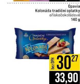Opavia Kolonáda tradiční oplatky ořískočokoládové 140 g