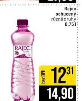 Rajec ochucený různé druhy 0,75l