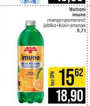 Mattoni imuno mango+pomeranč jablko+kiwi+ananas 0,7l