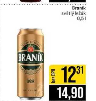 Braník světlý ležák 0,5l