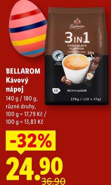BELLAROM Kávový nápoj, 140 g/180 g