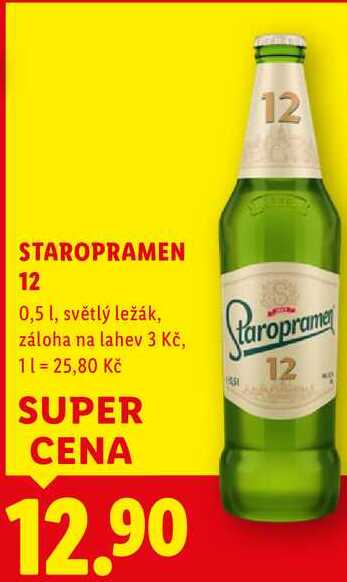 STAROPRAMEN 12, 0,5 l