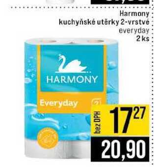 Harmony kuchyňské utěrky 2-vrstvé everyday 2 ks 