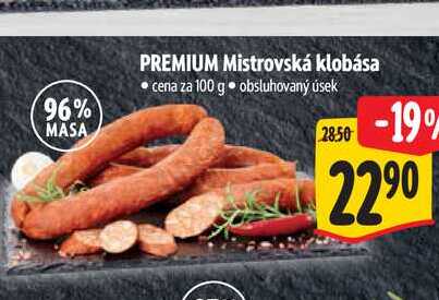  PREMIUM Mistrovská klobása  100 g