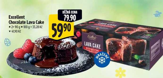Excellent Chocolate Lava Cake 2x 90 g 