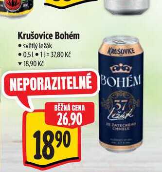 Krušovice Bohém  0,5 l