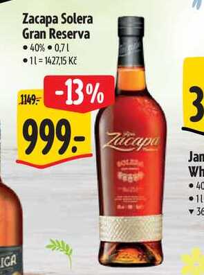  Zacapa Solera Gran Reserva 40% 0,71 